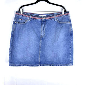TOMMY HILFIGER WOMAN Distressed Jeans Skirt 18